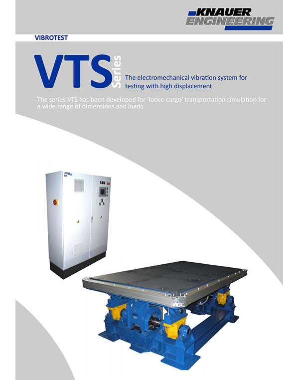 The electromechanical vibration system for VTS Series testing with high displacement